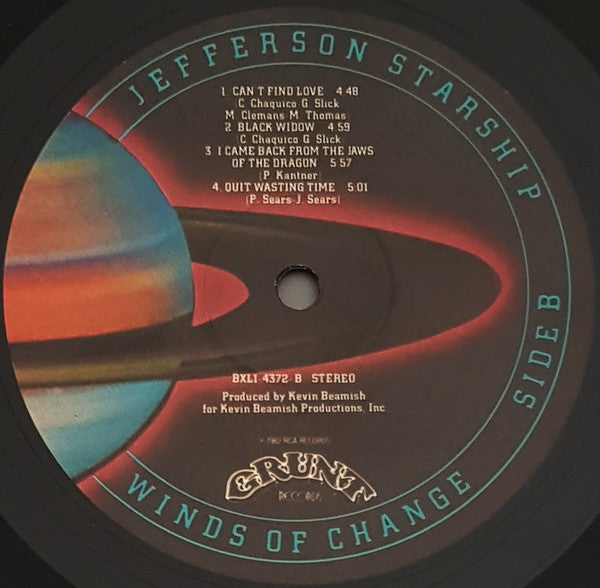 Jefferson Starship – Winds Of Change LP vinyl record, image 6 of 6