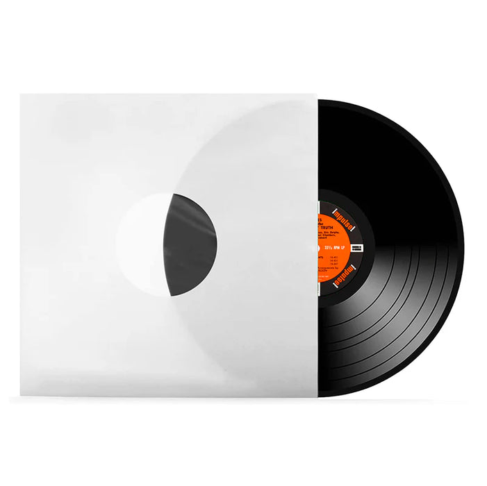 White Paper & Plastic Poly-Lined Square Record Inner Sleeves 90 gr