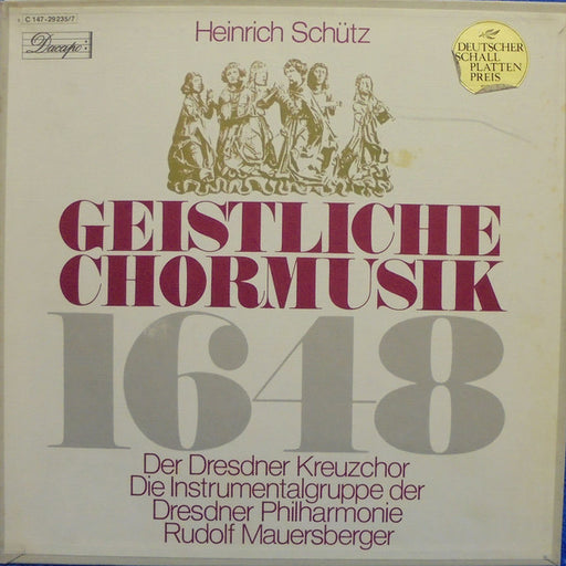 Heinrich Schütz, Dresdner Kreuzchor, Dresdner Philharmonie, Rudolf Mauersberger – Geistliche Chormusik 1648 (3xLP)