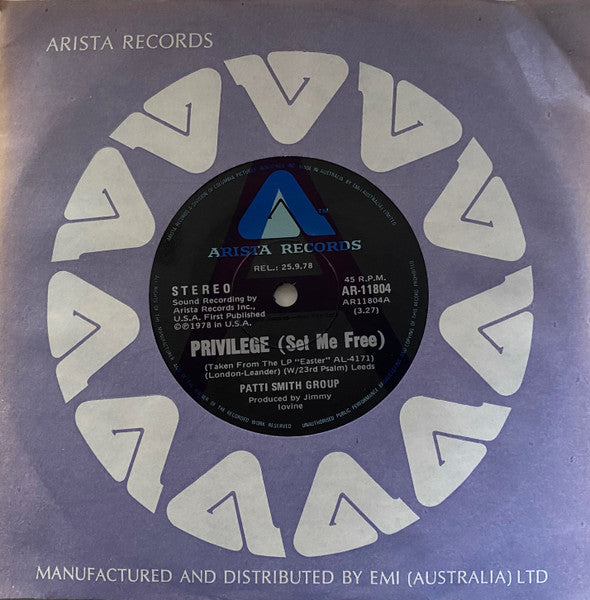 Patti Smith Group – Privilege - Image 1