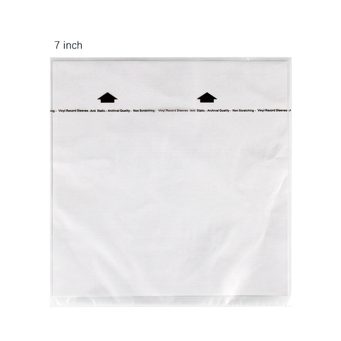 Rice Paper 7" Record Inner Sleeves - Anti-Static HDPE