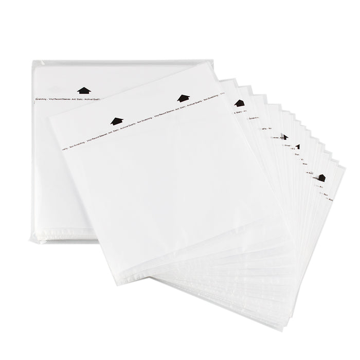 Rice Paper 7" Record Inner Sleeves - Anti-Static HDPE