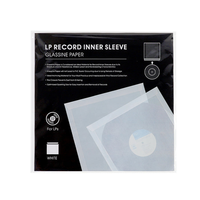 Glassine Paper LP Record Inner Sleeves - Pack of 10