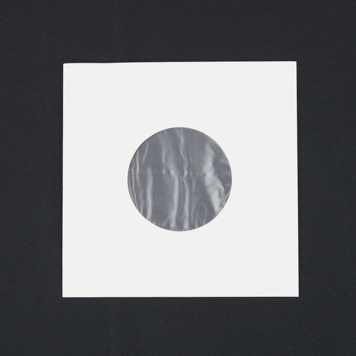 7" Paper & Poly-Lined Record Inner Sleeves - White