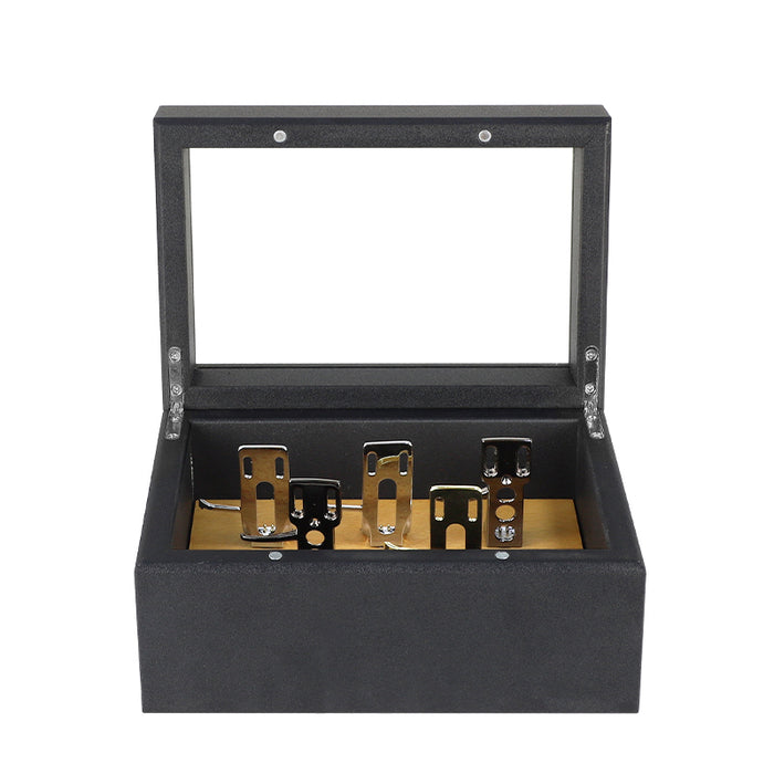 Headshell Storage Box with Glass Lid – Holds 5 Cartridges / Headshells