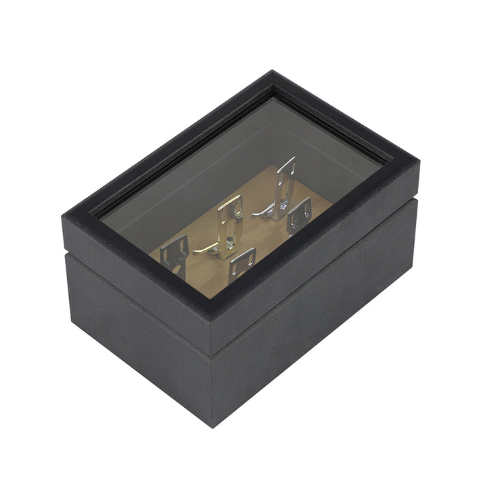 Headshell Storage Box with Glass Lid – Holds 5 Cartridges / Headshells