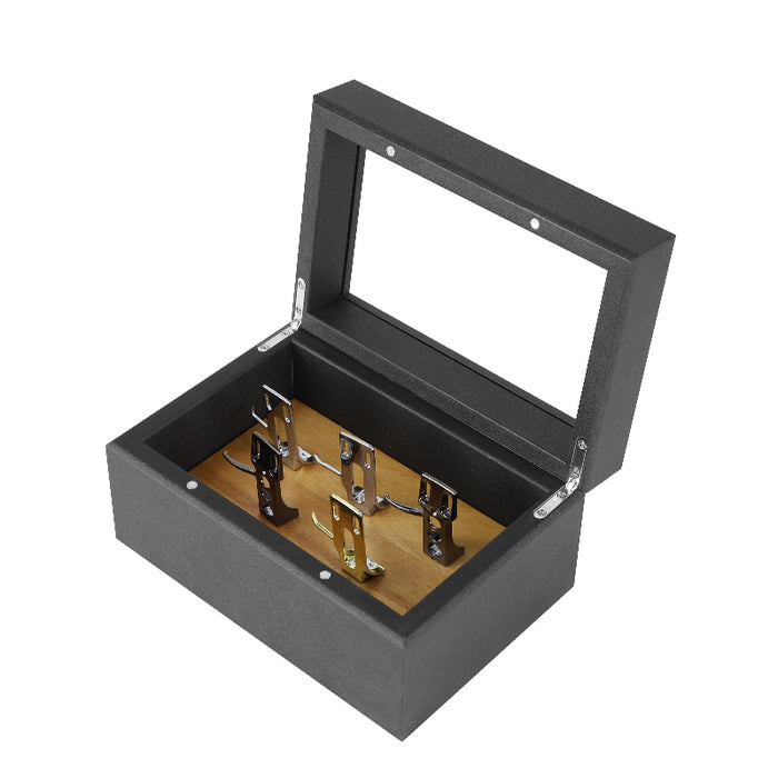 Headshell Storage Box with Glass Lid – Holds 5 Cartridges / Headshells
