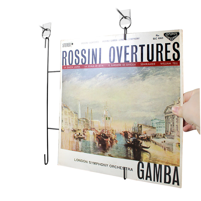 12" Vinyl Record Hanging Display – Metal LP Display Frames Pack of 5