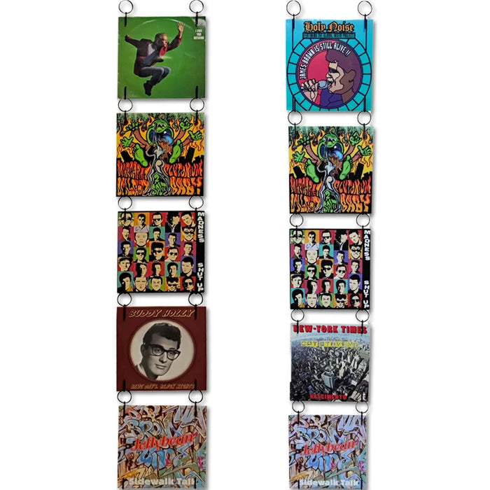 12" Vinyl Record Hanging Display – Metal LP Display Frames Pack of 5