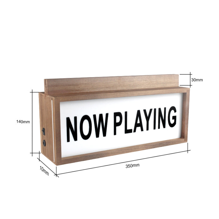 Now Playing Sign