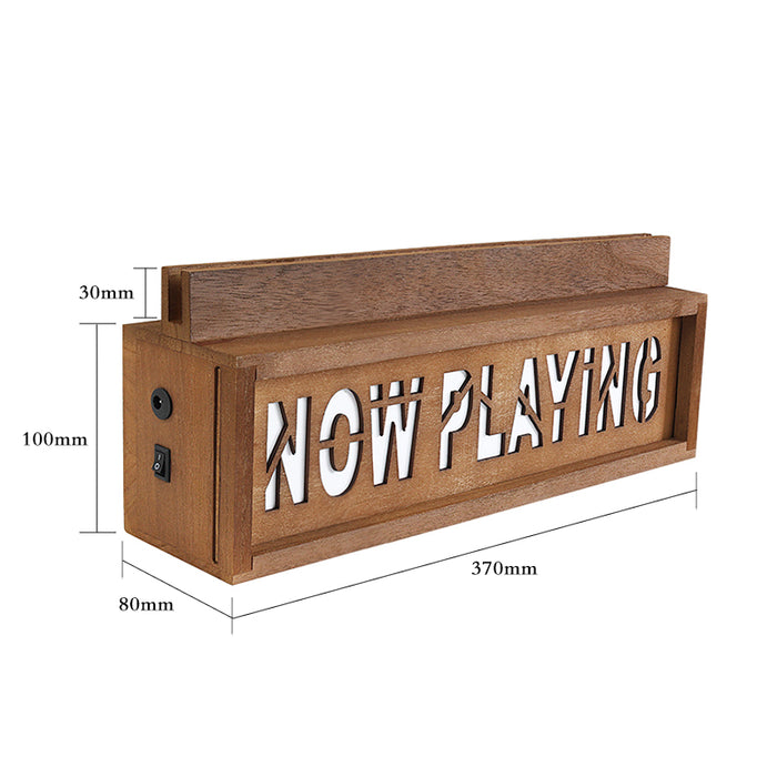 Now Playing Sign