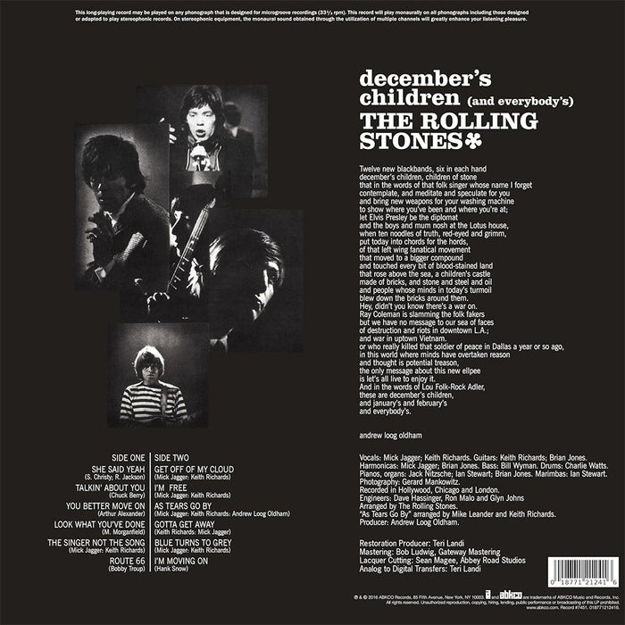 The Rolling Stones – December's Children (And Everybody's) LP vinyl record, image 2 of 3