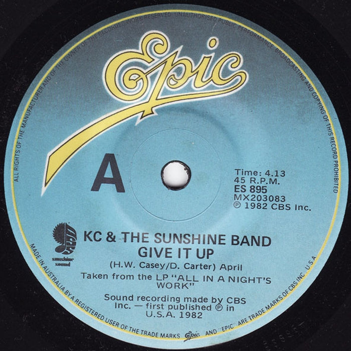 KC & The Sunshine Band – Give It Up (LP, Vinyl Record Album)