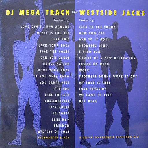Jackmaster Black, Colin Faver, Eddie Richards – DJ Mega Track b/w Westside Jacks (LP, Vinyl Record Album)