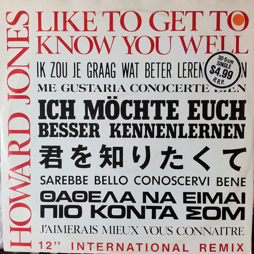 Howard Jones – Like To Get To Know You Well (LP, Vinyl Record Album)