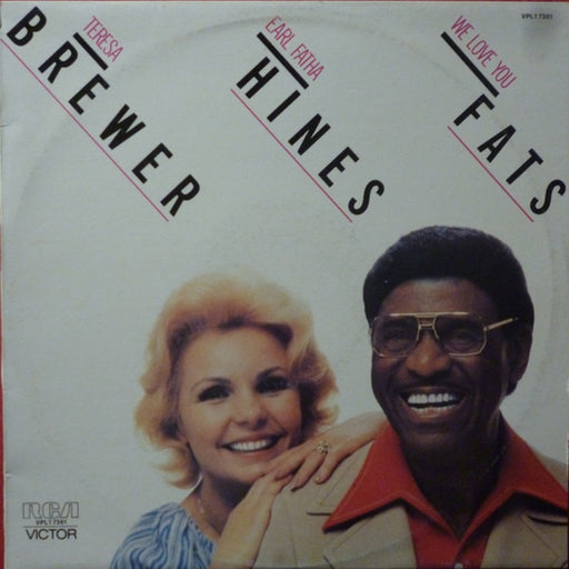 Teresa Brewer, Earl Hines – We Love You Fats (LP, Vinyl Record Album)