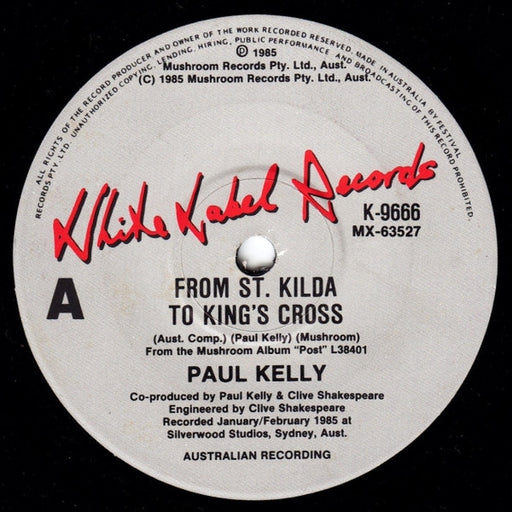 Paul Kelly – From St. Kilda To Kings Cross (LP, Vinyl Record Album)