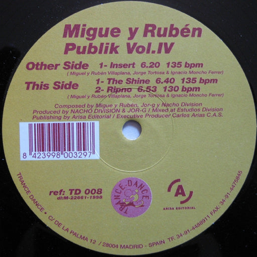 Migue, Rubén – Publik Vol.IV (LP, Vinyl Record Album)