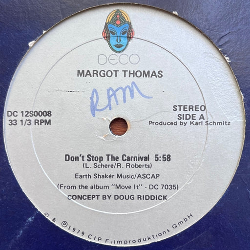 Margot Thomas – Don't Stop The Carnival / I'll Set You Free (LP, Vinyl Record Album)