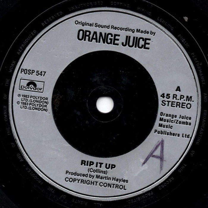 Orange Juice – Rip It Up (LP, Vinyl Record Album)