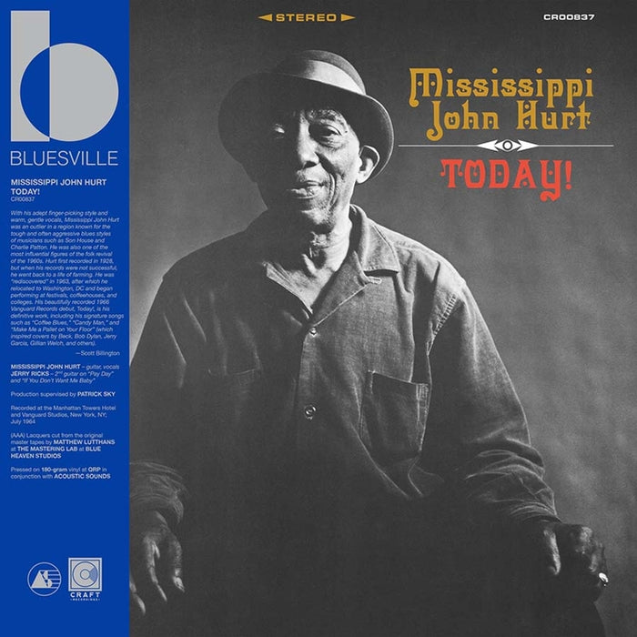 Mississippi John Hurt – Today! (LP, Vinyl Record Album)
