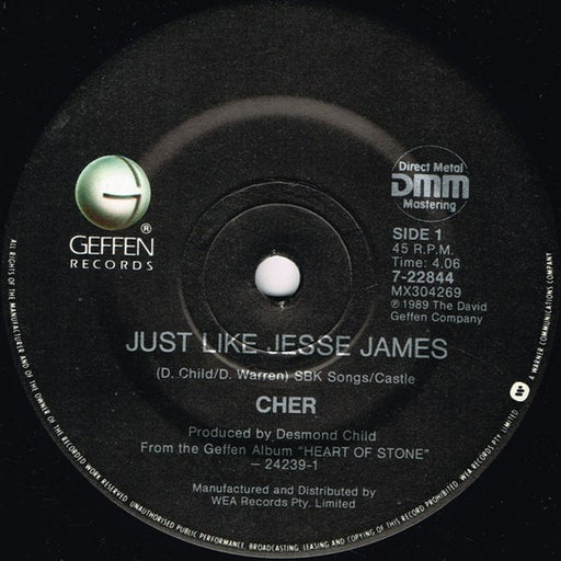 Cher – Just Like Jesse James (LP, Vinyl Record Album)