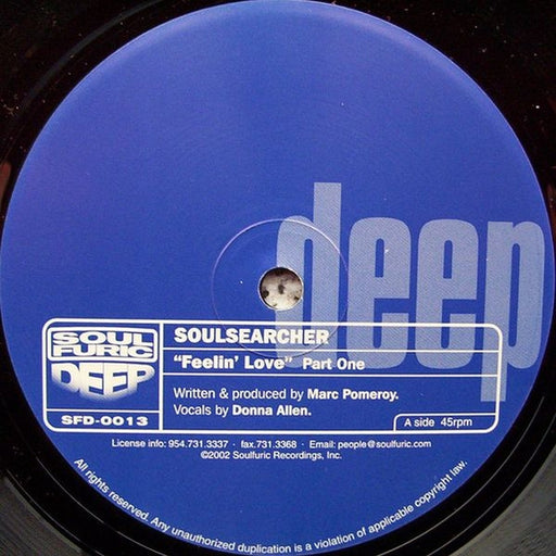 Soulsearcher – Feelin' Love (Part One) (LP, Vinyl Record Album)