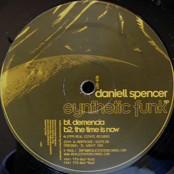Daniell Spencer – Synthetic Funk 12" vinyl record, image 2 of 2