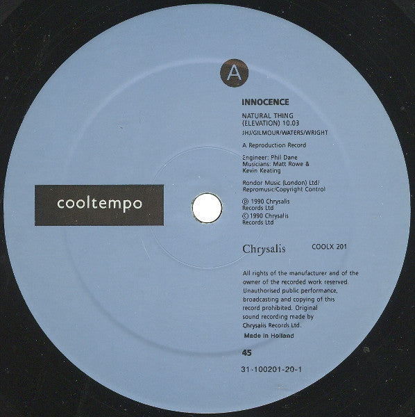 Innocence – Natural Thing 12" vinyl record, image 3 of 4