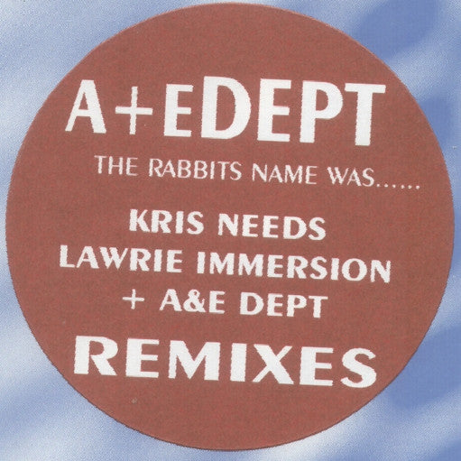 A+E Dept – The Rabbit's Name Was... Remixes 12" vinyl record, image 4 of 4