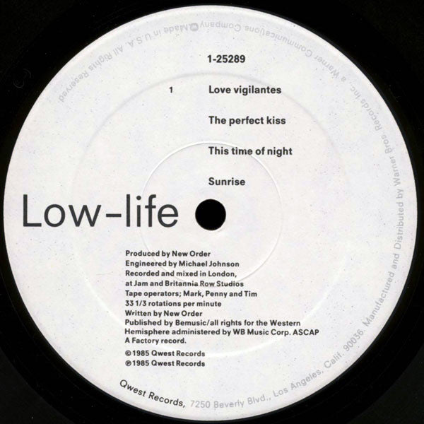 New Order – Low-life LP vinyl record, image 3 of 8