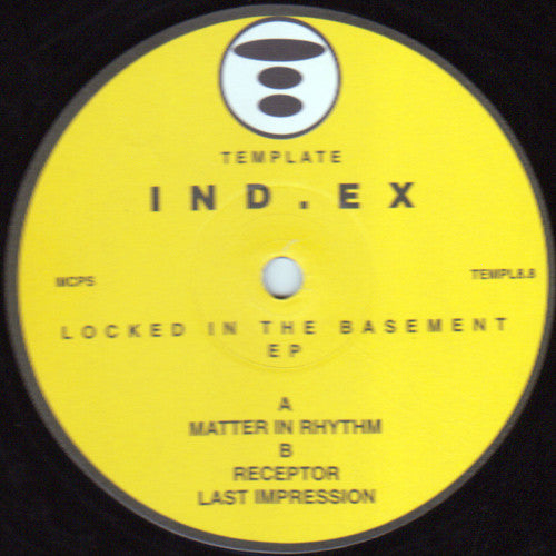 Ind.ex – Locked In The Basement EP 12" vinyl record, image 1 of 2