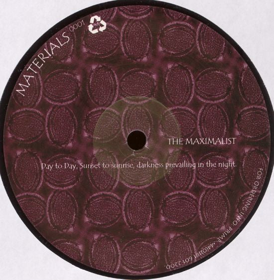 Chris McCormack – The Maximalist 12" vinyl record, image 1 of 2