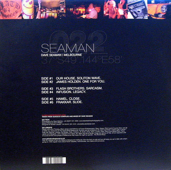 Dave Seaman – Global Underground 022: Melbourne (3x12") 12" vinyl record, image 2 of 10