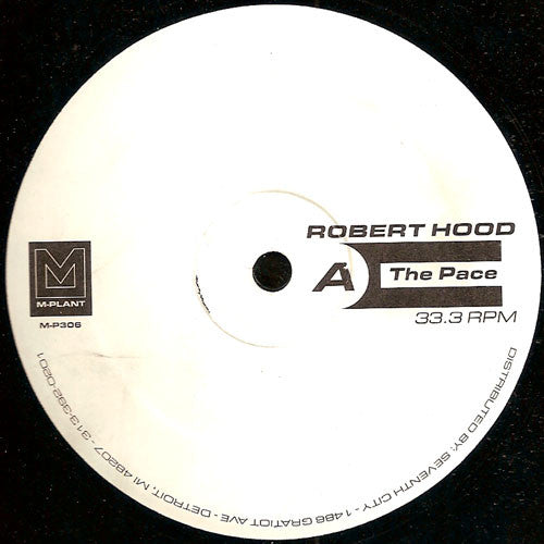 Robert Hood – The Pace / Wandering Endlessly 12" vinyl record, image 1 of 2