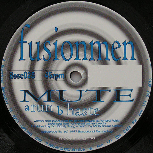 The Fusionmen – Mute 12" vinyl record, image 1 of 2