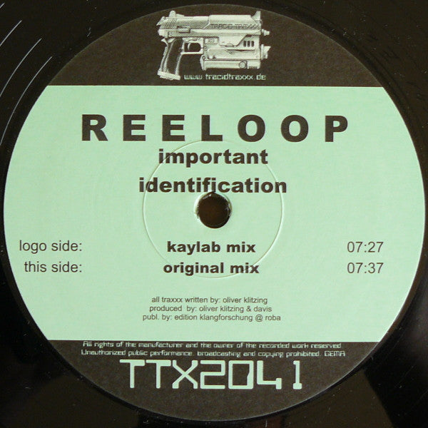 Reeloop – Important 12" vinyl record, image 2 of 3