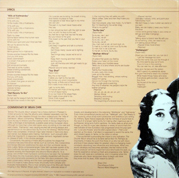 Tantra – The Double Album (2xLP) LP vinyl record, image 2 of 8