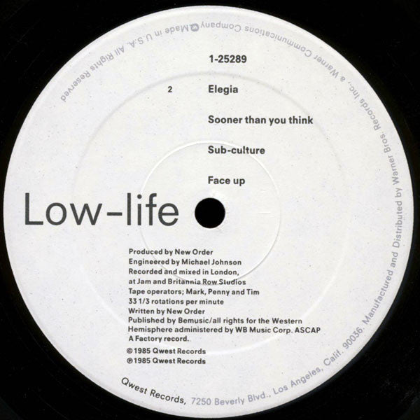 New Order – Low-life LP vinyl record, image 4 of 8