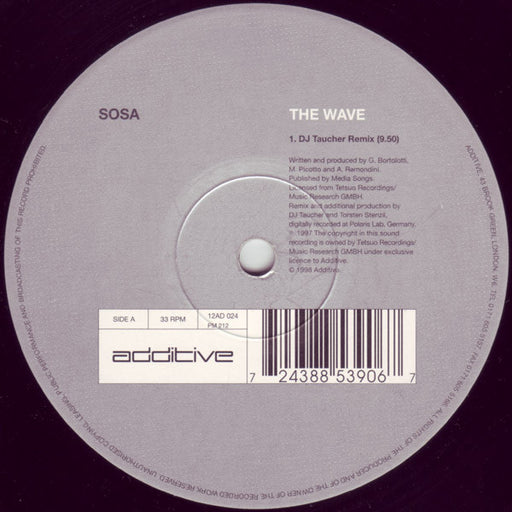 Sosa – The Wave 12" vinyl record, image 1 of 4