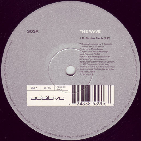 Sosa – The Wave 12" vinyl record, image 1 of 4