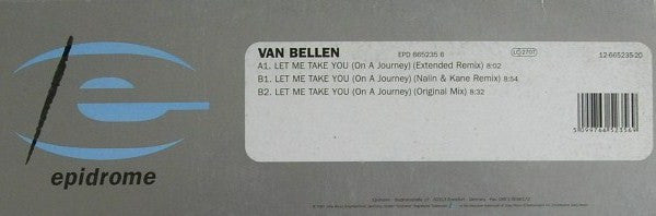 Van Bellen – Let Me Take You (On A Journey) 12" vinyl record, image 5 of 5