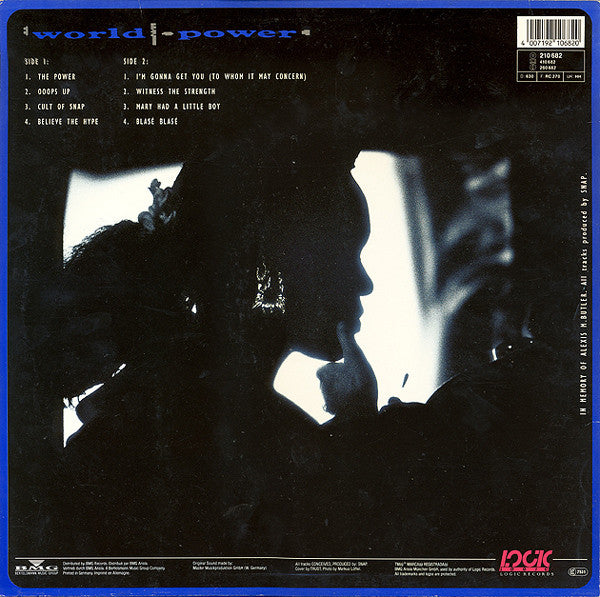 Snap! – World Power LP vinyl record, image 2 of 6