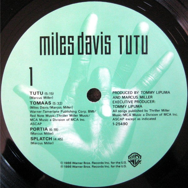 Miles Davis – Tutu LP vinyl record, image 3 of 8