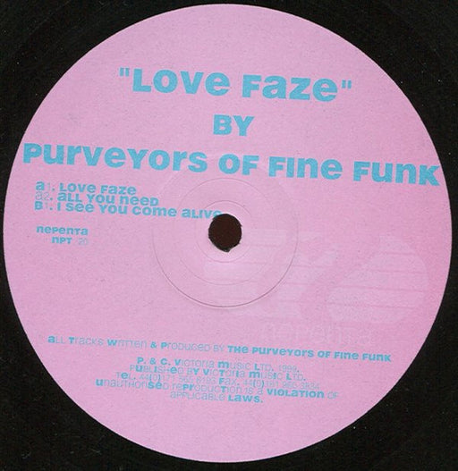 Purveyors Of Fine Funk – Love Faze 12" vinyl record, image 1 of 5
