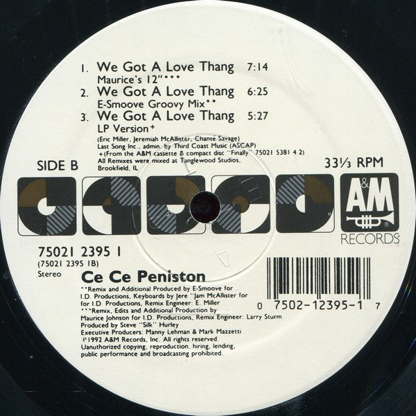 Ce Ce Peniston – We Got A Love Thang 12" vinyl record, image 3 of 5