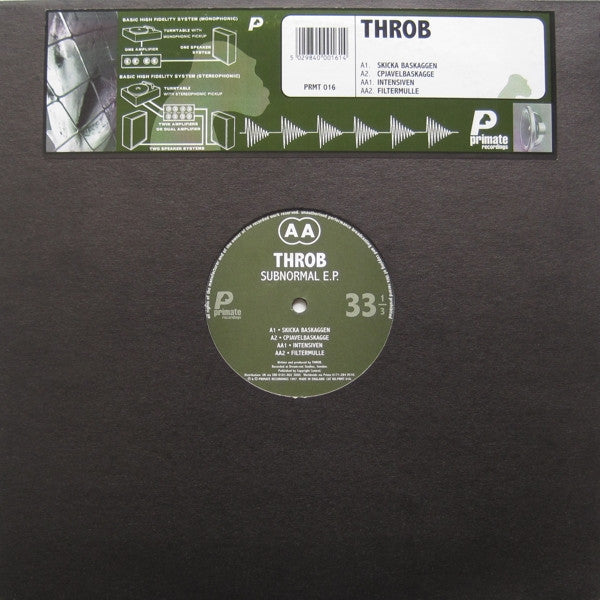 Throb – Subnormal E.P. 12" vinyl record, image 1 of 4
