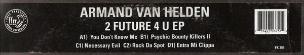 Armand Van Helden – 2 Future 4 U EP (2x12") 12" vinyl record, image 2 of 6