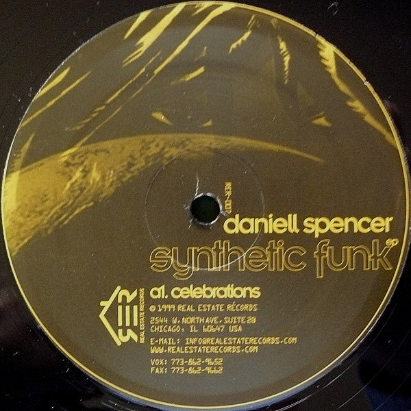 Daniell Spencer – Synthetic Funk 12" vinyl record, image 1 of 2