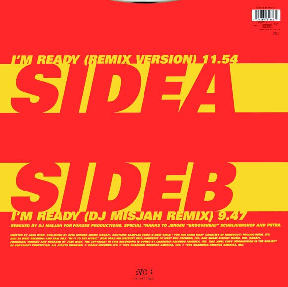 Josh Wink, Size 9 – I'm Ready 12" vinyl record, image 2 of 5
